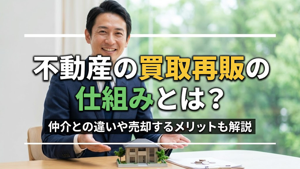 不動産の買取再販の仕組みとは？仲介との違いや売却するメリットも解説の画像
