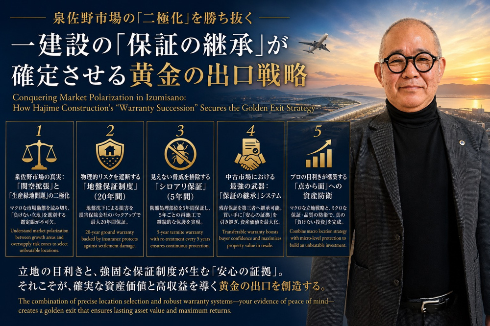 （2026年8月21日）⑱ 泉佐野市場の「二極化」を勝ち抜く：一建設の「保証の継承」が確定させる黄金の出口戦略の画像
