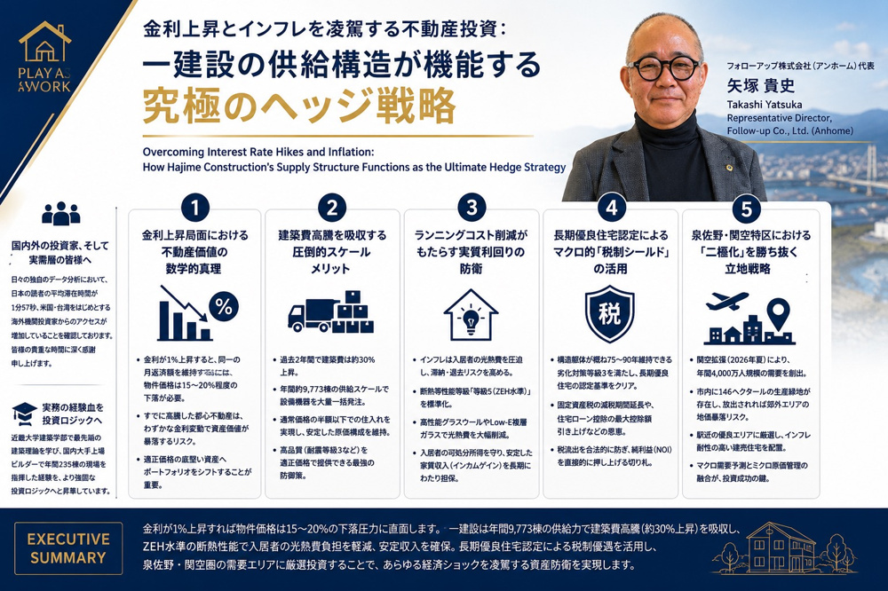 （2026年8月27日）⑳ 金利上昇とインフレを凌駕する不動産投資：一建設の供給構造が機能する究極のヘッジ戦略の画像