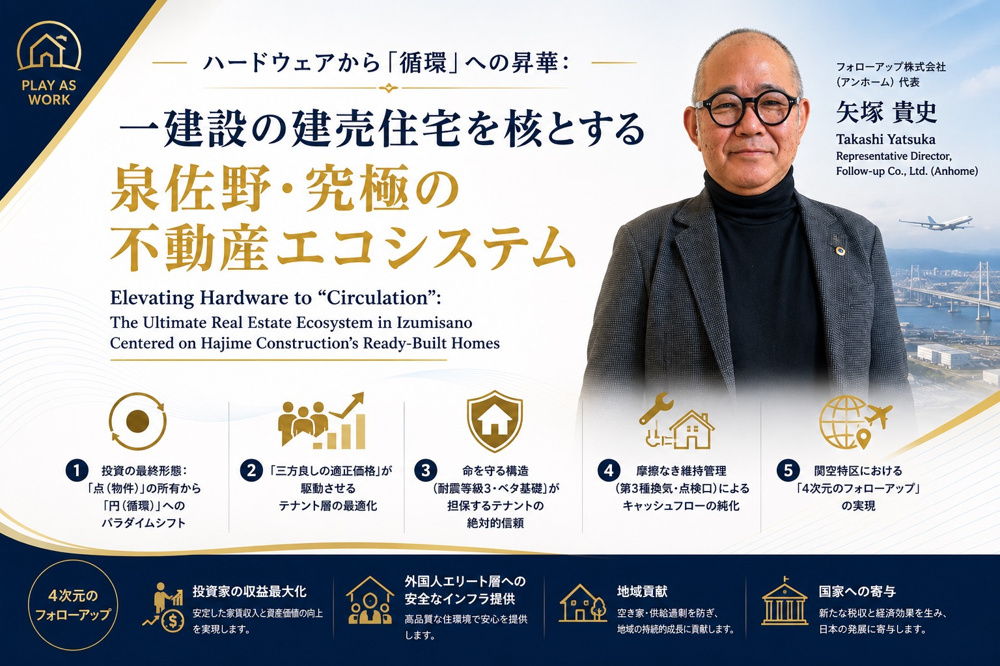 （2026年8月28日）㉑ ハードウェアから「循環」への昇華：一建設の建売住宅を核とする泉佐野・究極の不動産エコシステムの画像
