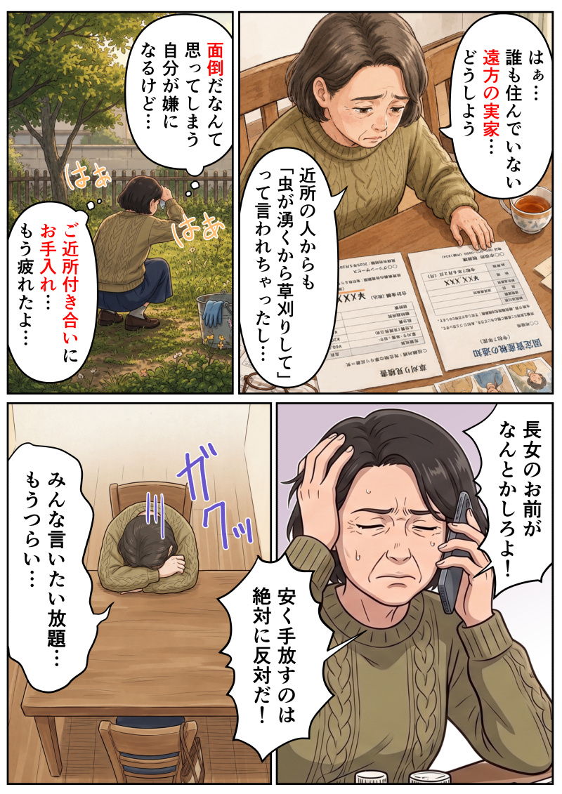 「実家の相続は何から始めるべき？」スマホひとつでお悩み解決。｜マンガ①