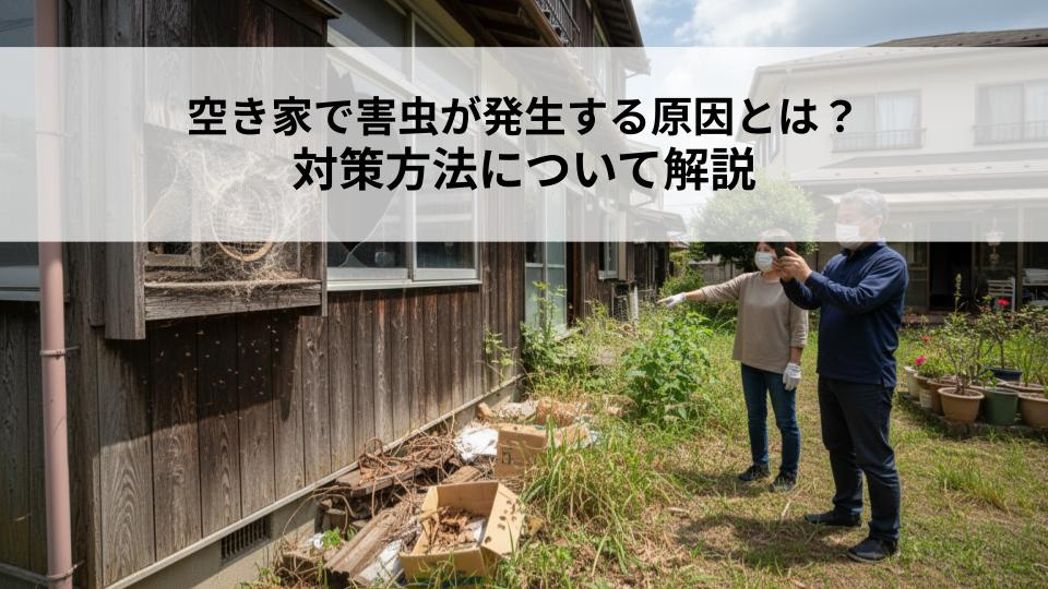 空き家で害虫が発生する原因とは？対策方法とは？の画像