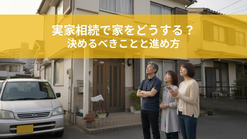 実家相続で家をどうする？決めるべきことと進め方を解説の画像