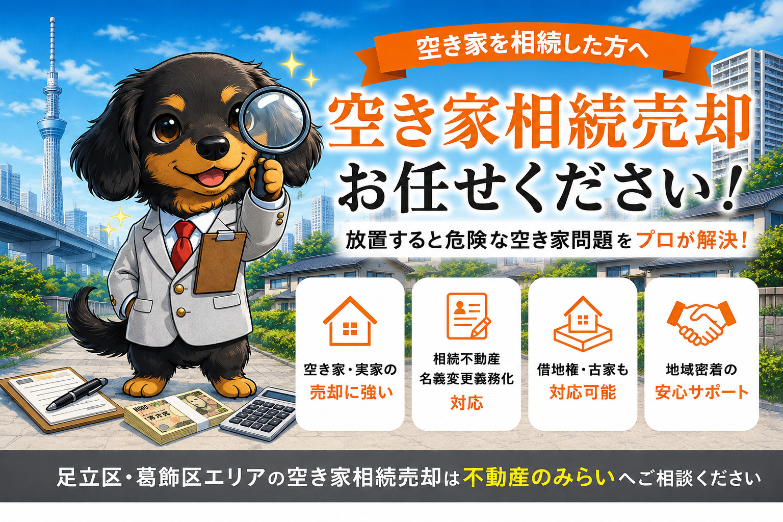 【空き家 相続 売却】放置すると危険？｜不動産売却・借地権・名義変更義務化まで徹底解説｜不動産のみらいの画像