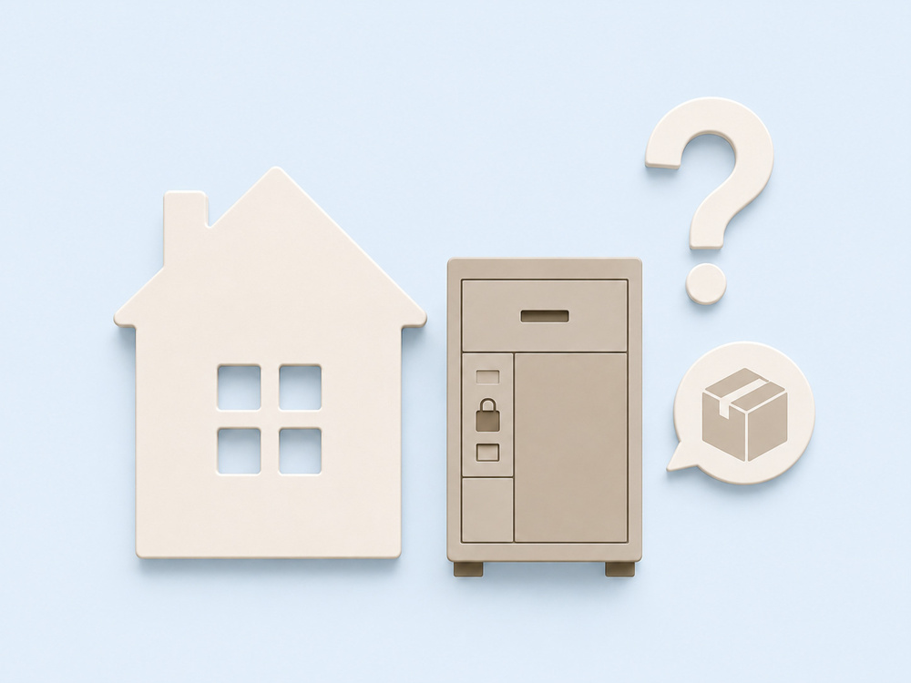 宅配ボックスってどこに置くの？？戸建てで後悔しない設置場所とはの画像