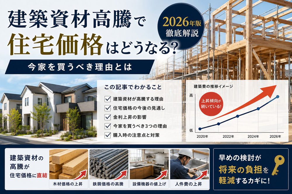 建築資材高騰で住宅価格はどうなる？の画像