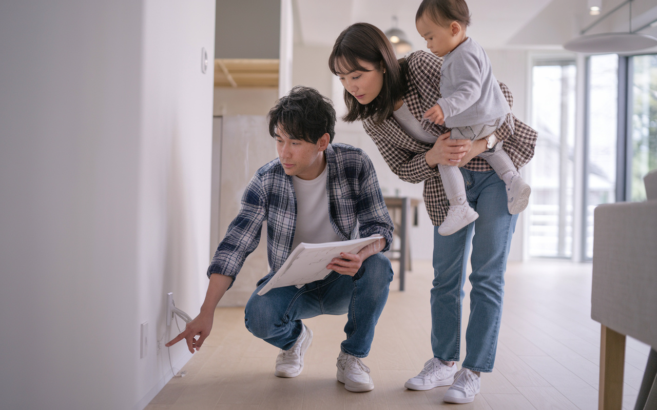 新築戸建て内覧会で失敗しないコツは?コンセント配置のチェックポイントを解説の画像