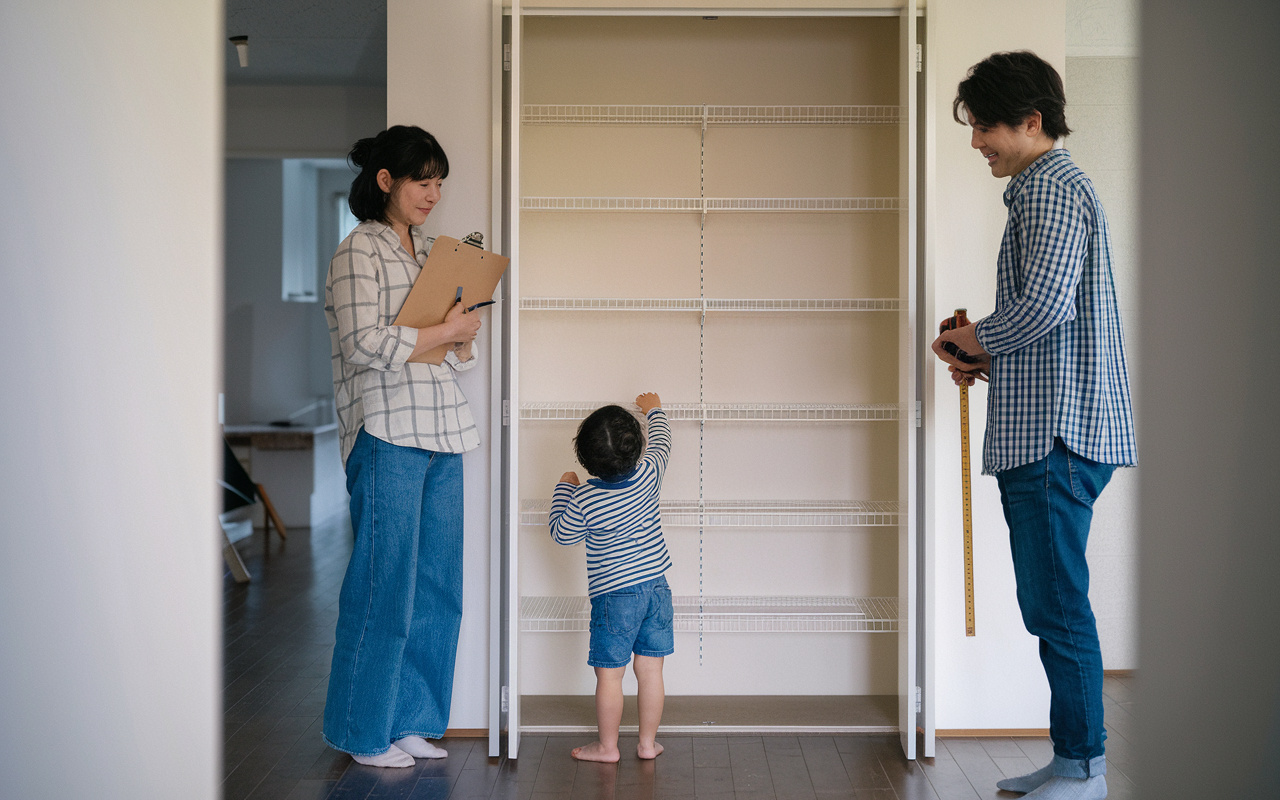 新築戸建て内覧会で失敗しないコツは？収納と間取りを子育て目線でチェックの画像