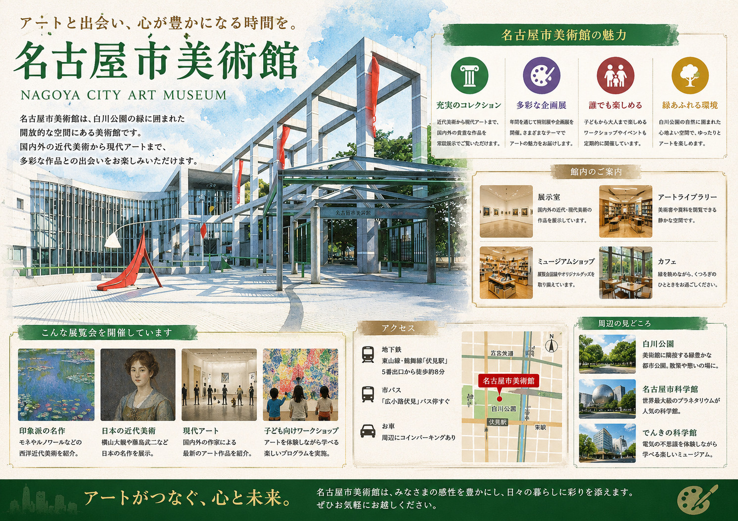 名古屋のランドマーク紹介「名古屋市美術館」の画像
