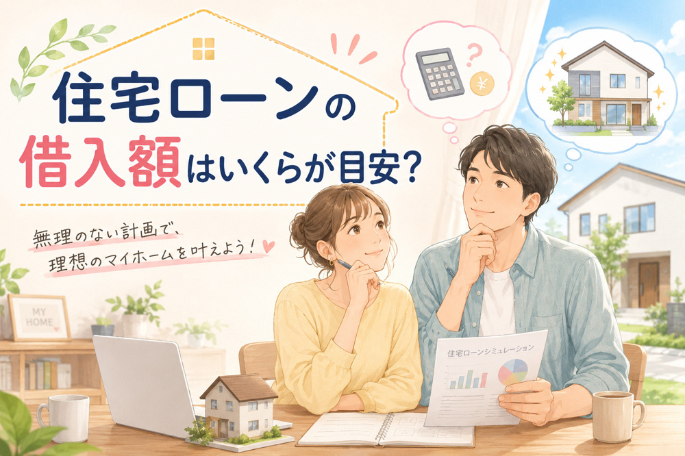 住宅ローンの借入額はいくらが目安？年収別の適正ラインと無理なく返すポイントの画像