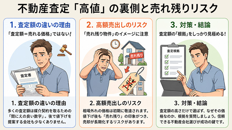 不動産会社によって査定額が違うのはなぜ？「高値査定」の裏側に隠されたリスク