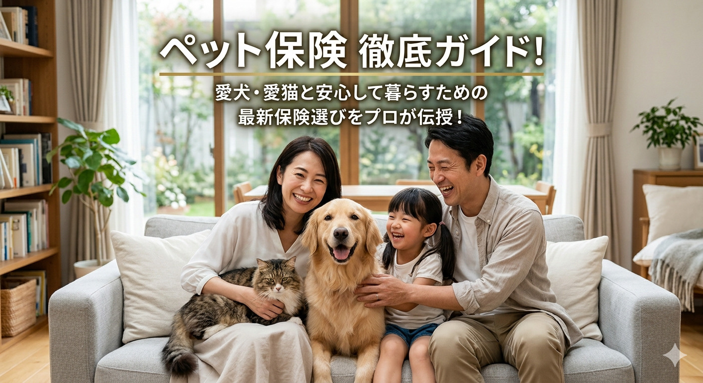 ペット保険の選び方完全ガイド｜犬・猫の医療費と補償タイプを徹底比較の画像