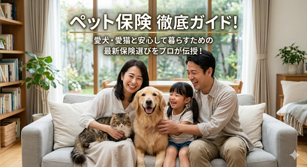 ペット保険の選び方完全ガイド｜犬・猫の医療費と補償タイプを徹底比較の画像