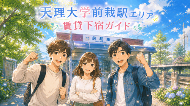 【専門家監修】前栽駅エリアの賃貸・下宿ガイド｜天理大学版の画像