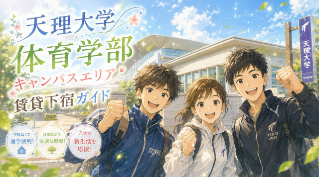 【専門家監修】天理大学周辺「体育学部キャンパスエリア」賃貸下宿ガイドの画像