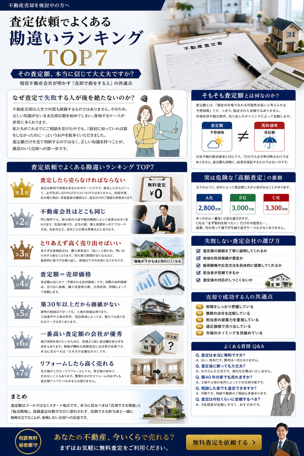 査定依頼でよくある勘違いランキングTOP7 その査定額、本当に信じて大丈夫ですか？ 現役不動産会社が明かす「売却で損をする人」の共通点の画像