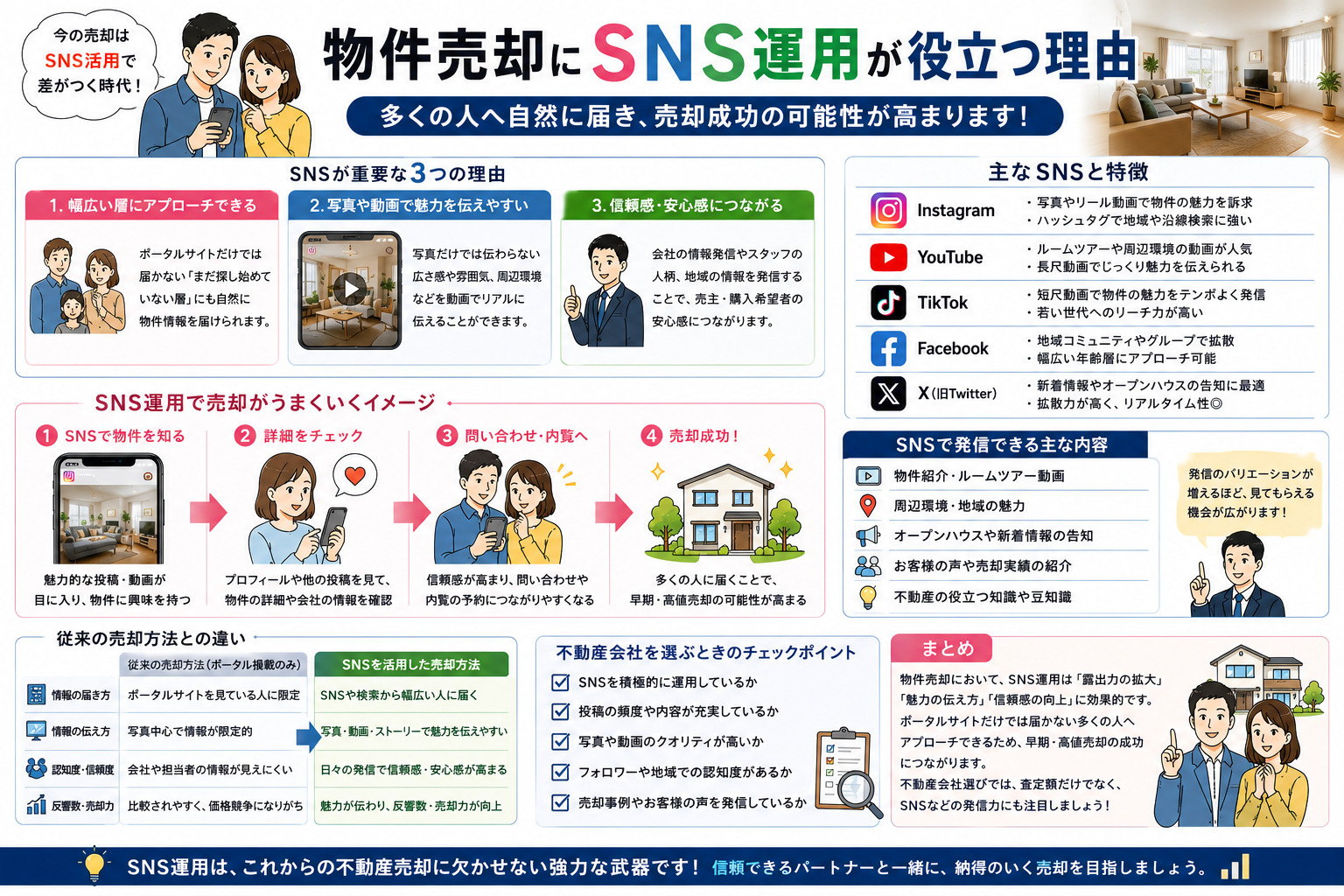 物件売却にSNS運用が役立つ理由とは？の画像