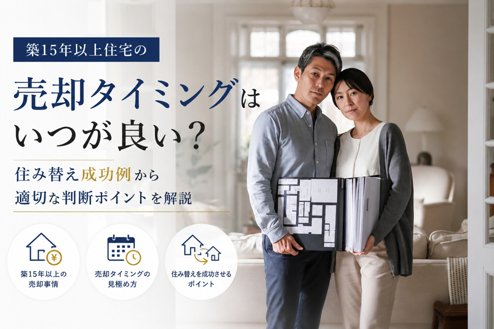 築15年以上住宅の売却タイミングはいつが良い？住み替え成功例から適切な判断ポイントを解説の画像