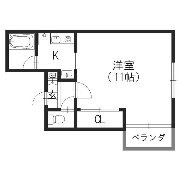 ドミール喜連403 間取り図
