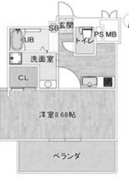岩伸ヴィルブーケ湯里603 間取り図（Cタイプ）