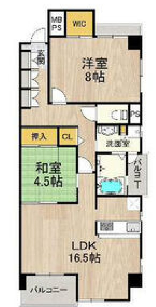 シャーメゾン白鷺705 間取り図