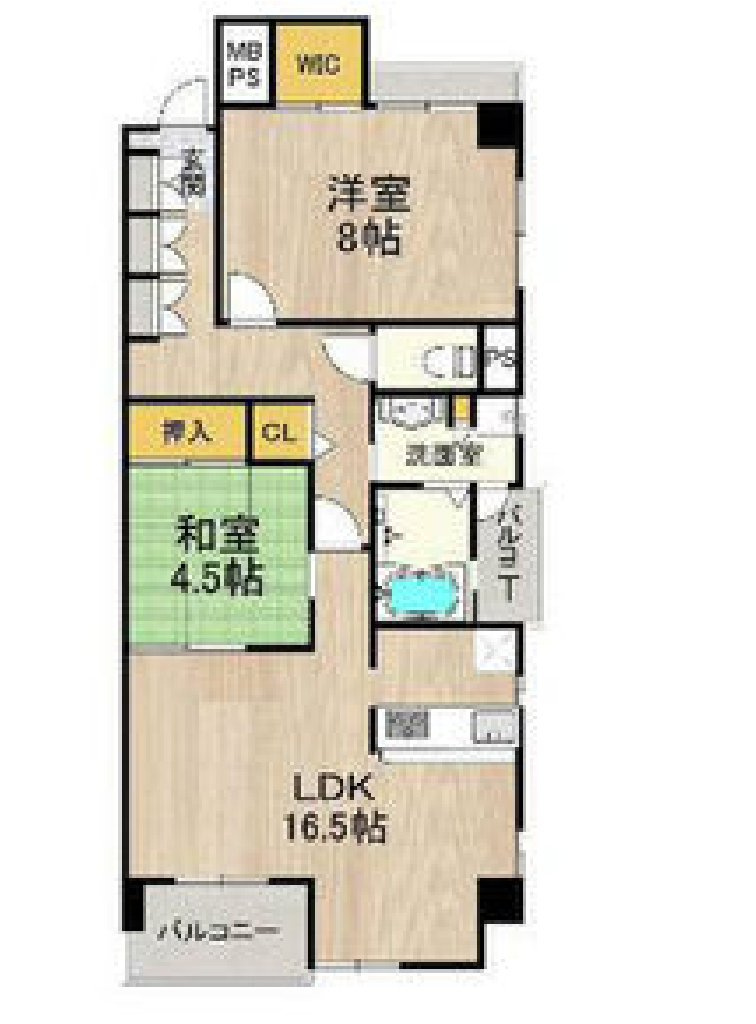 シャーメゾン白鷺705 間取り図
