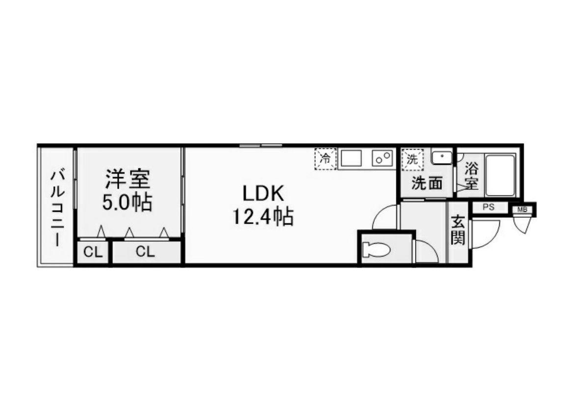 フジパレス今川公園Ⅴ番館202 間取り図