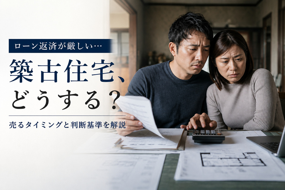ローン返済が厳しい築古住宅の対処法とは？売るタイミングと判断基準を解説の画像