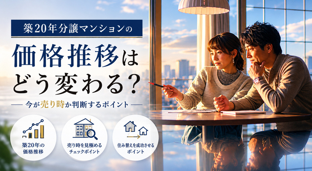 築20年分譲マンションの価格推移は？今が売り時か判断するポイントの画像