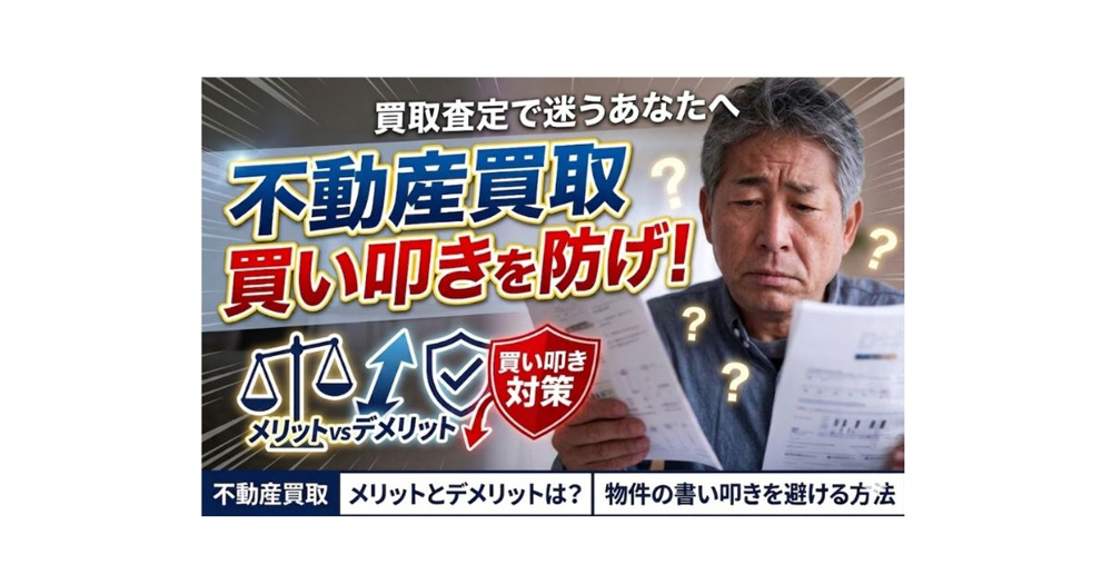 不動産買取メリットとデメリットは？名古屋で書い叩きを避ける方法の画像