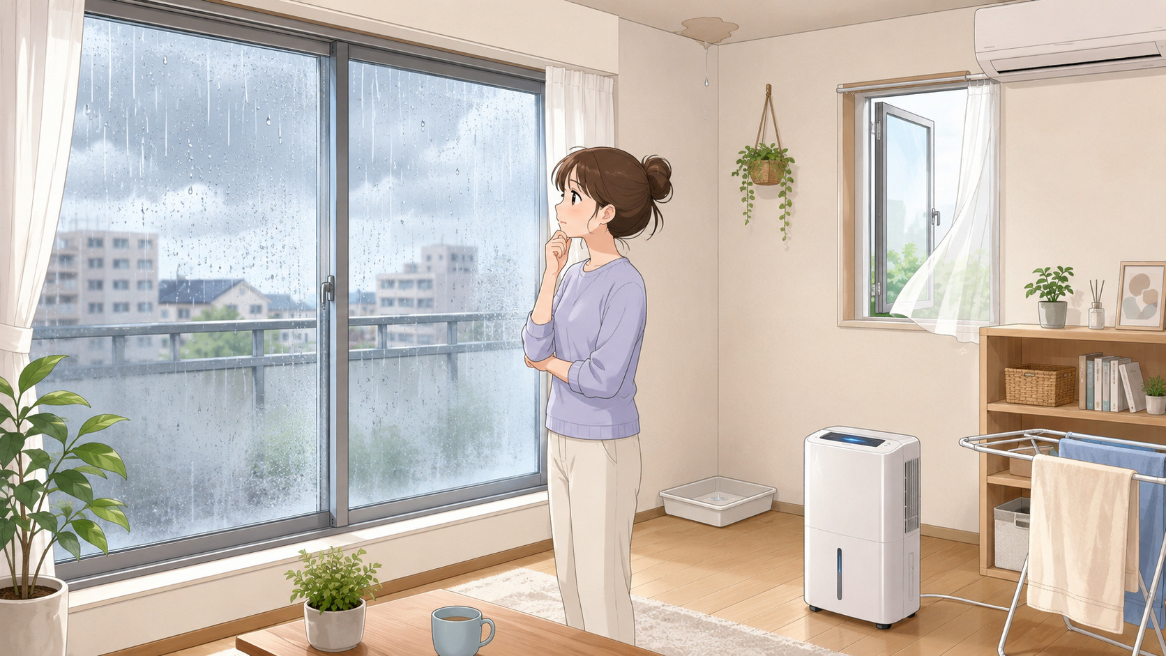 梅雨前に確認したい賃貸住宅の注意点|カビ・結露・雨漏り対策の画像