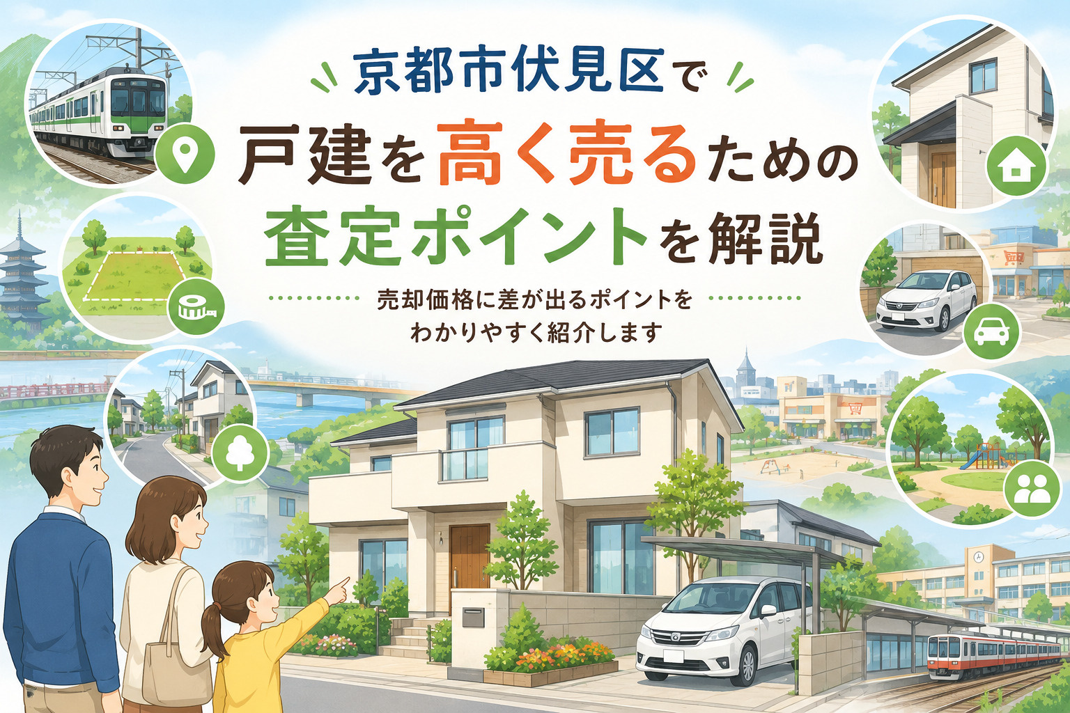 伏見区で戸建を高く売るための査定ポイント｜価格差が出やすい見られ方とは？の画像