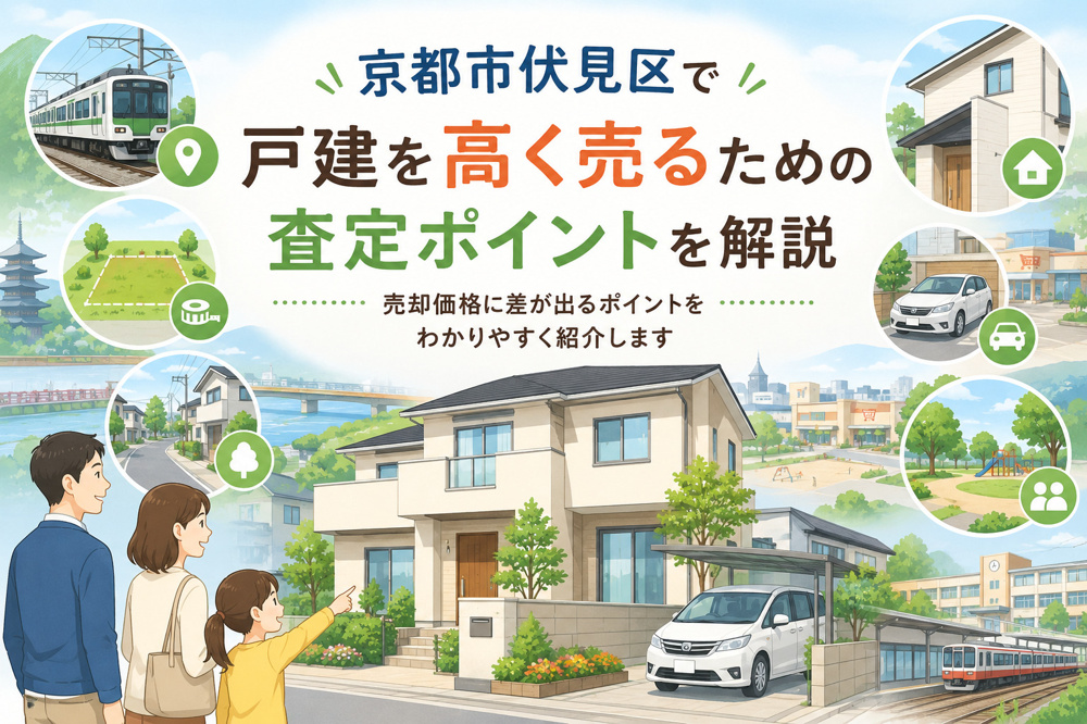 伏見区で戸建を高く売るための査定ポイント｜価格差が出やすい見られ方とは？の画像