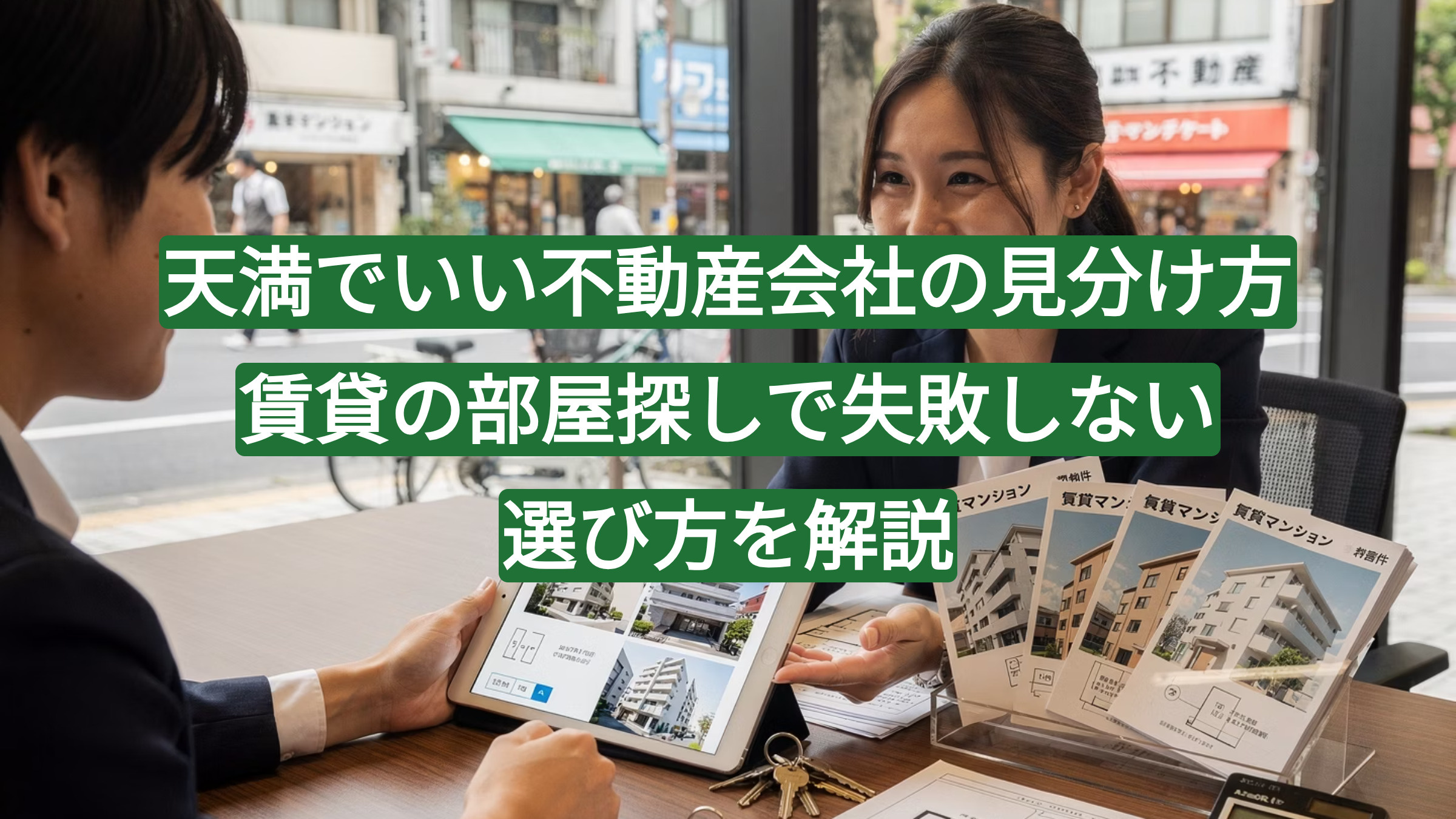 天満でいい不動産会社の見分け方｜賃貸の部屋探しで失敗しない選び方を解説の画像
