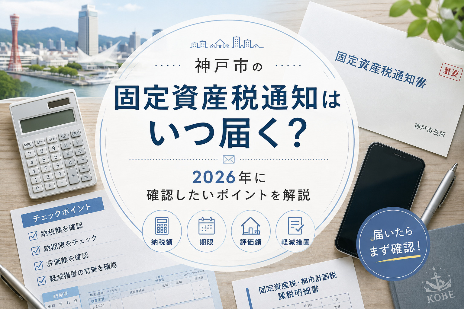 神戸市の固定資産税通知はいつ届く？2026年に確認したいポイントを解説の画像