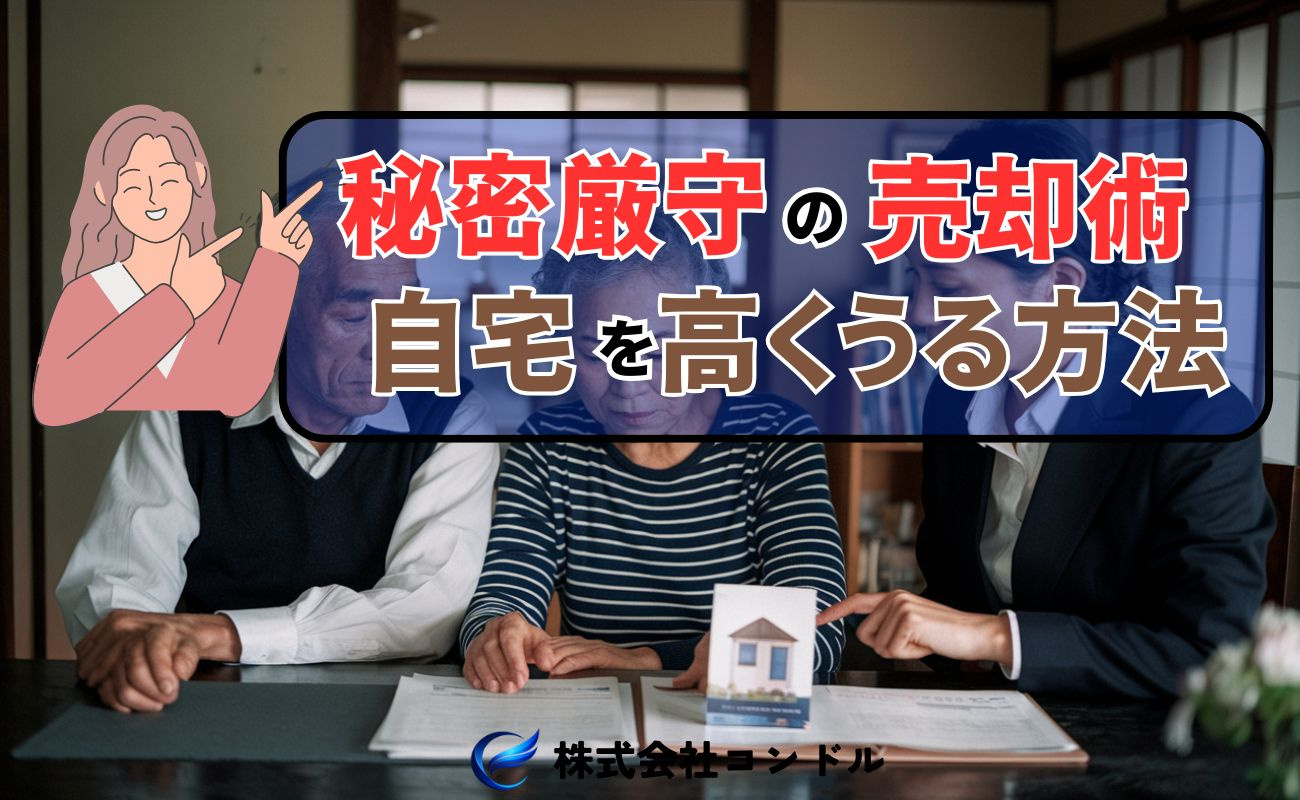 近所の不動産に知られたく無い人へ秘密の売却術!強味を生かして自宅を高くうるにはの画像