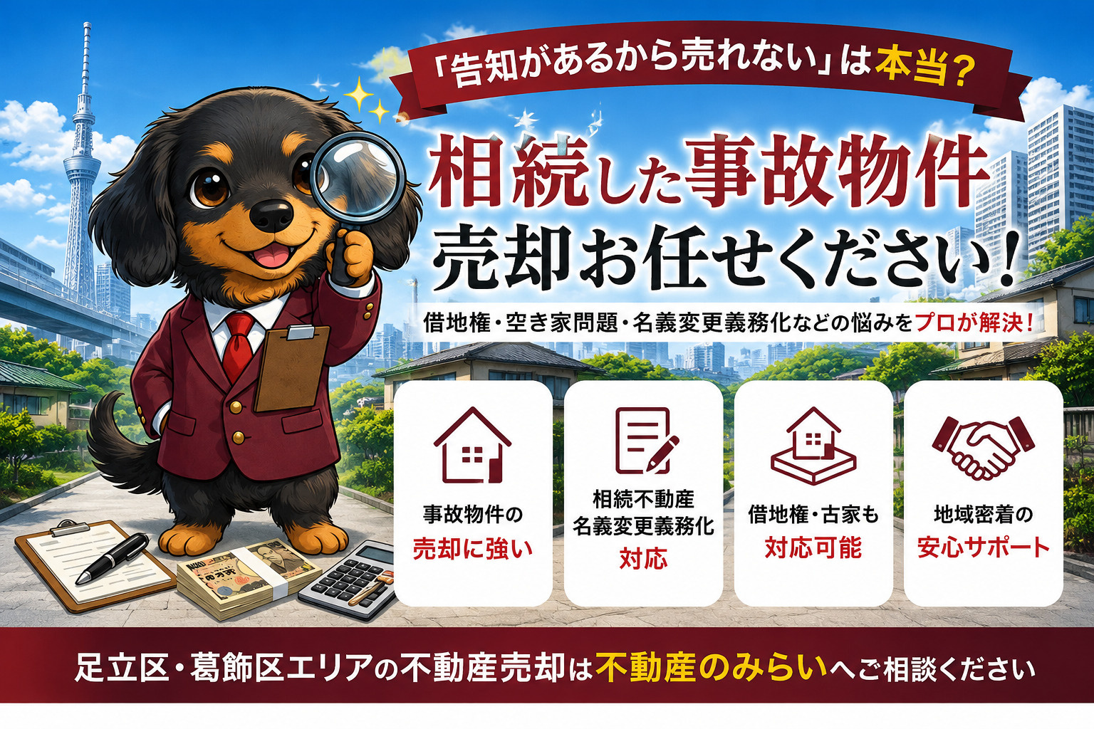 【相続した事故物件 売却】「告知があるから売れない」は本当？｜不動産売却・空き家問題・借地権・名義変更義務化まで徹底解説｜不動産のみらいの画像
