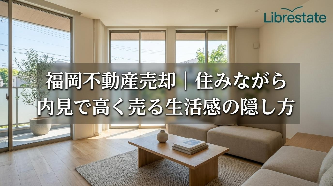 福岡不動産売却|住みながら内見で高く売る生活感の隠し方の画像