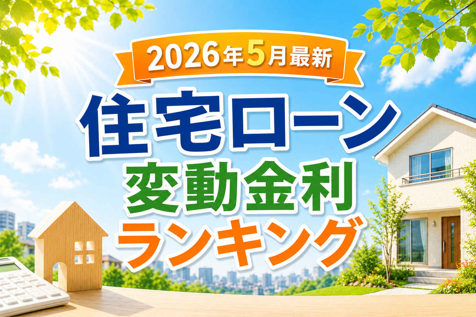 最新！住宅ローン変動金利ランキングの画像