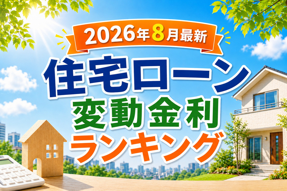 最新！住宅ローン変動金利ランキングの画像