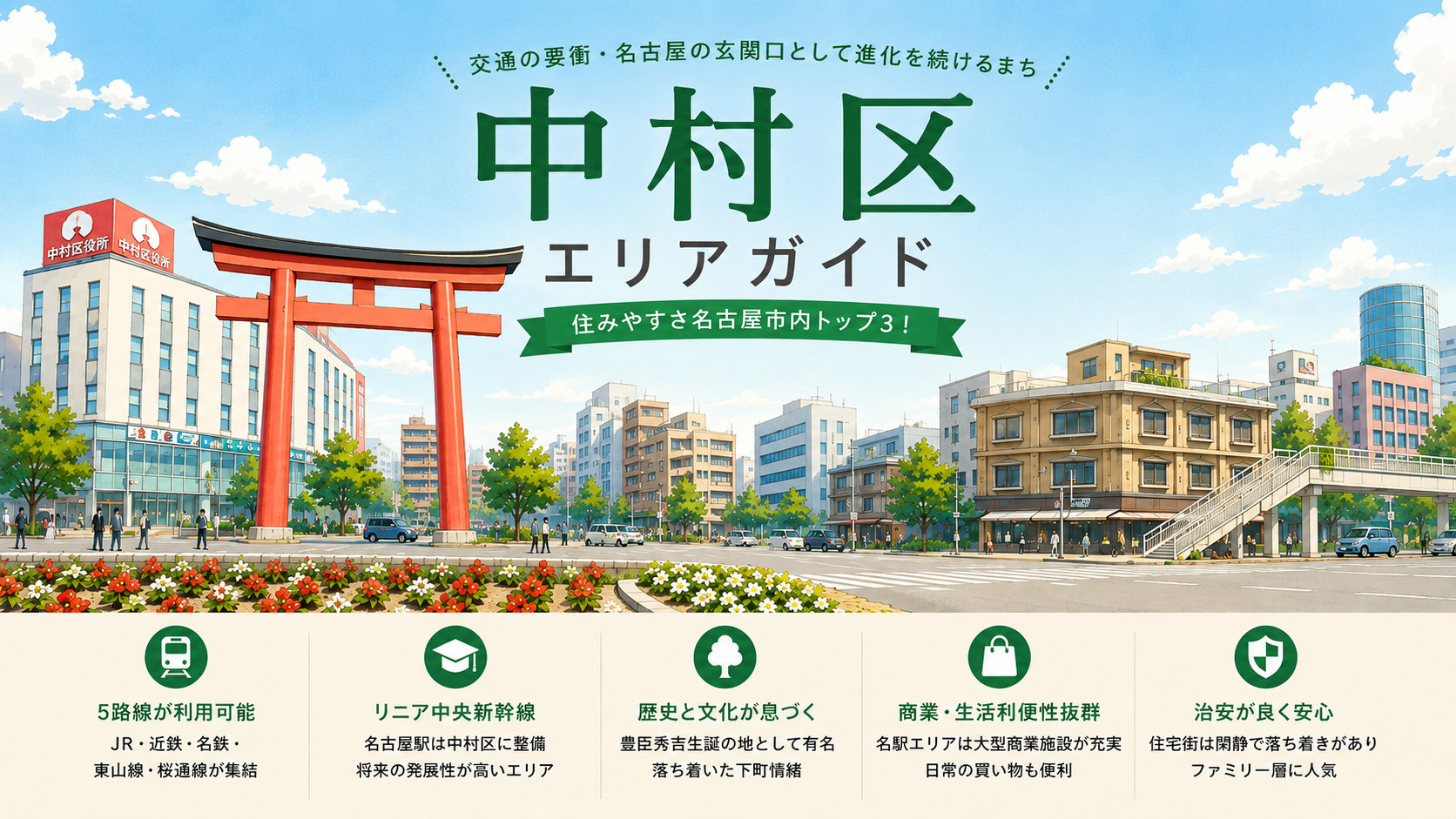 名古屋市中村区完全ガイド｜駅別・エリア別に見る住みやすさと街の特徴の画像