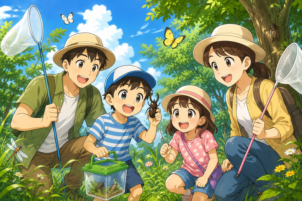 各務原市の7月、親子で自然を楽しむ虫とり体験｜少年自然の家で夏の思い出づくりの画像