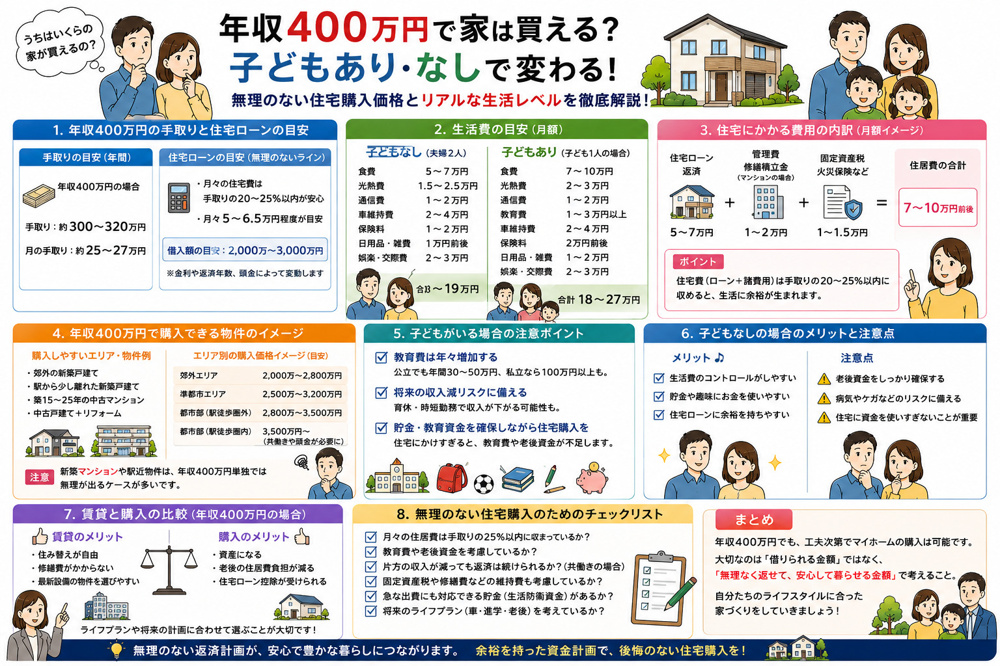 年収400万円で家は買える？具体的な購入プランとは？の画像