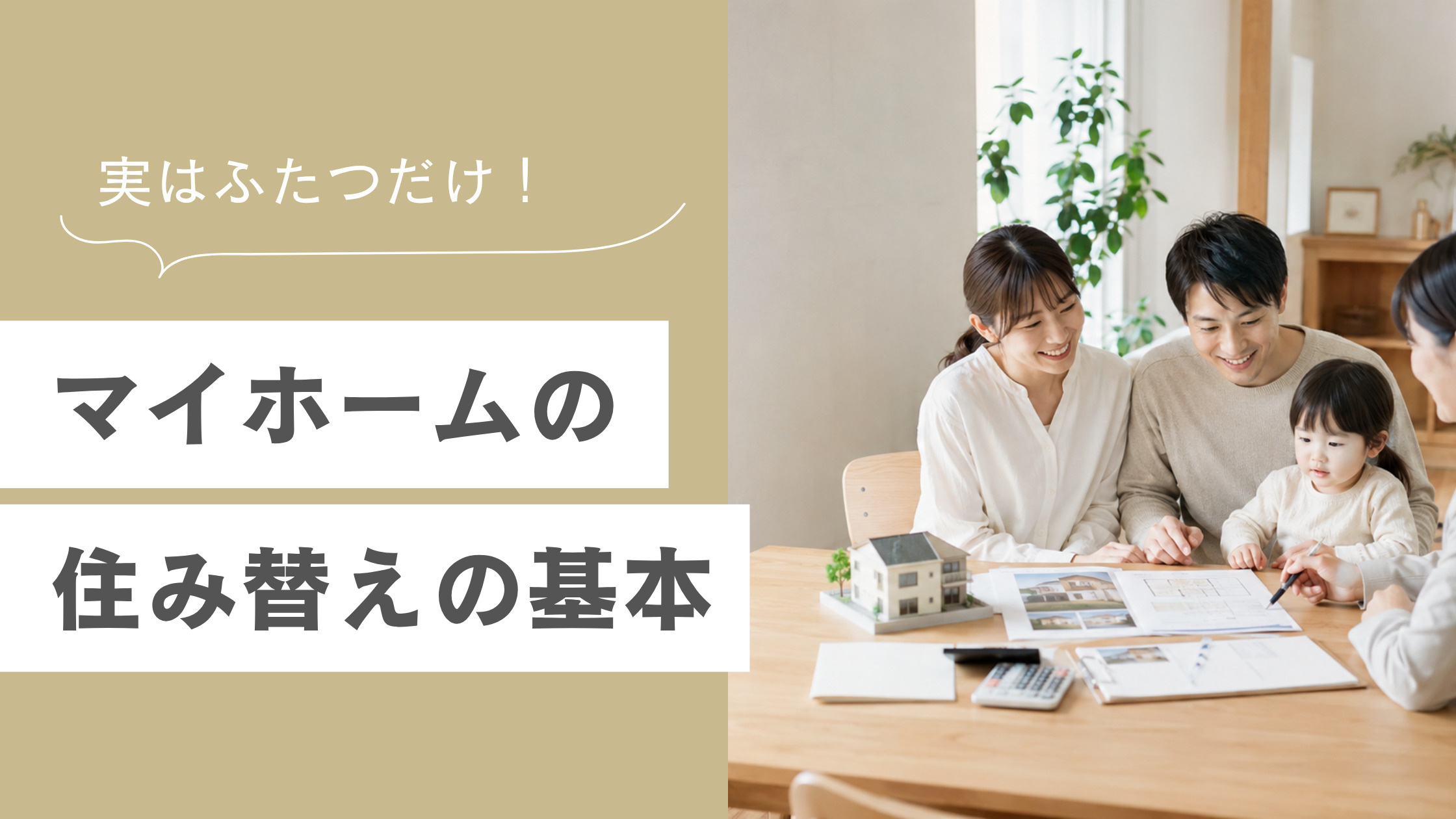 実は2つだけ！マイホームの住み替えの基本の画像
