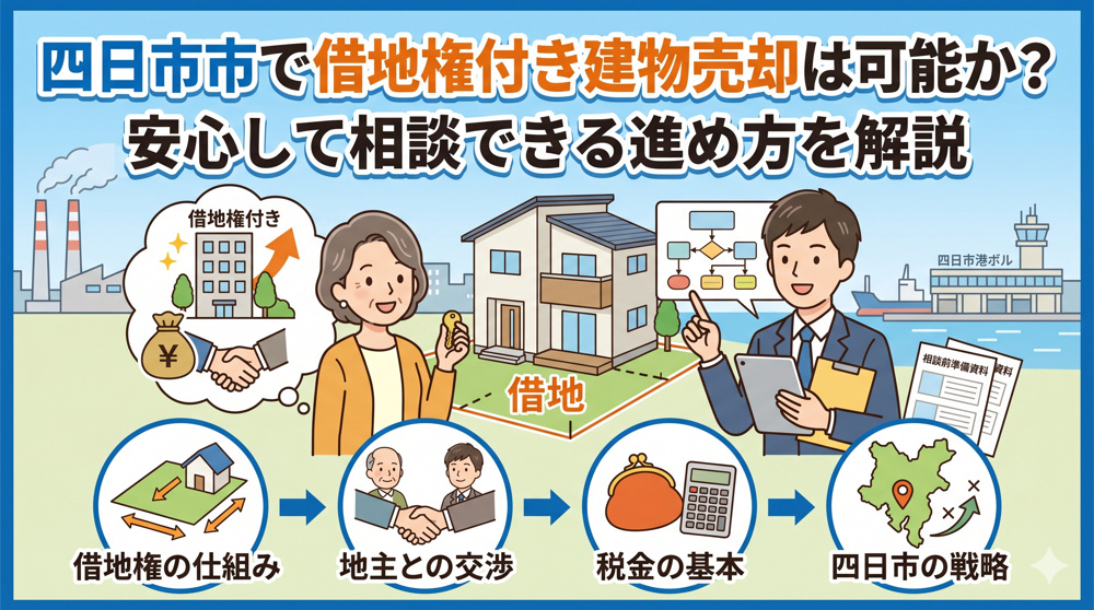 四日市市で借地権付き建物売却は可能か？安心して相談できる進め方を解説の画像