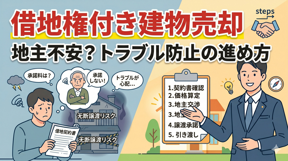 借地権付き建物売却で地主不安？トラブル事例と防ぐ進め方を解説の画像