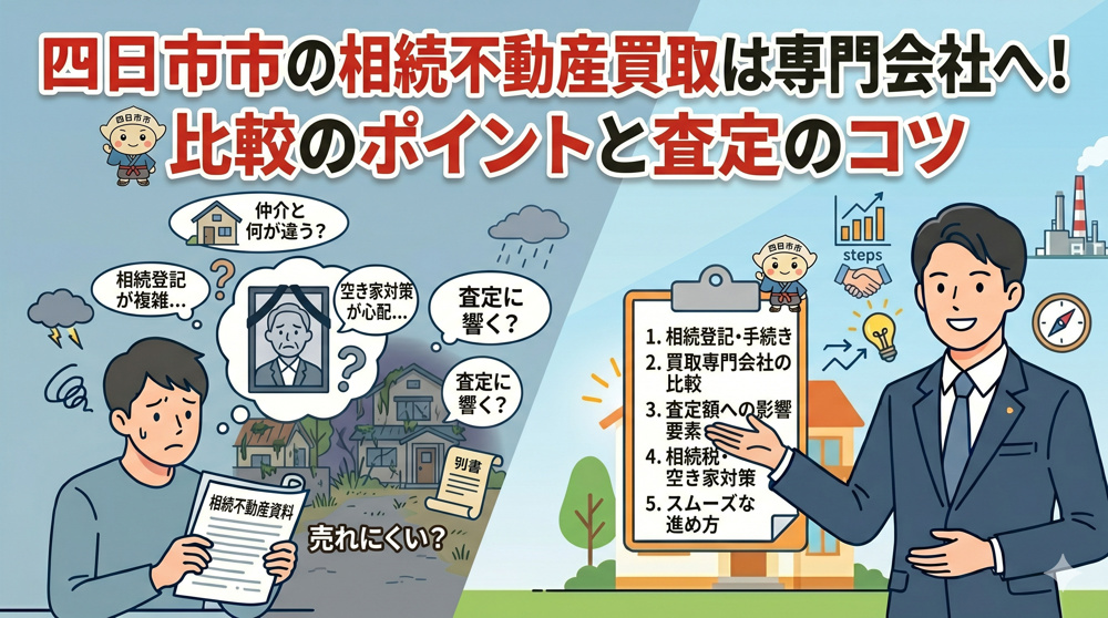 四日市市の相続不動産買取は専門会社へ！比較のポイントと査定のコツの画像