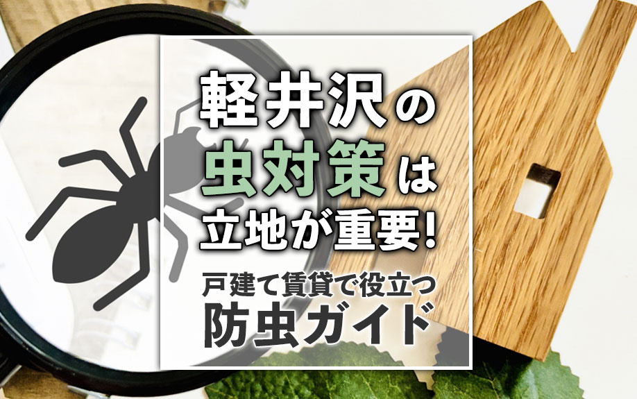 軽井沢の虫対策は立地が重要！戸建て賃貸で役立つ防虫ガイドの画像