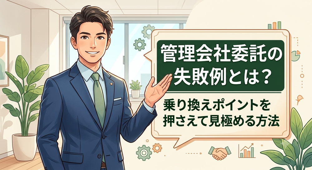 管理会社委託の失敗例とは？乗り換えポイントを押さえて見極める方法の画像