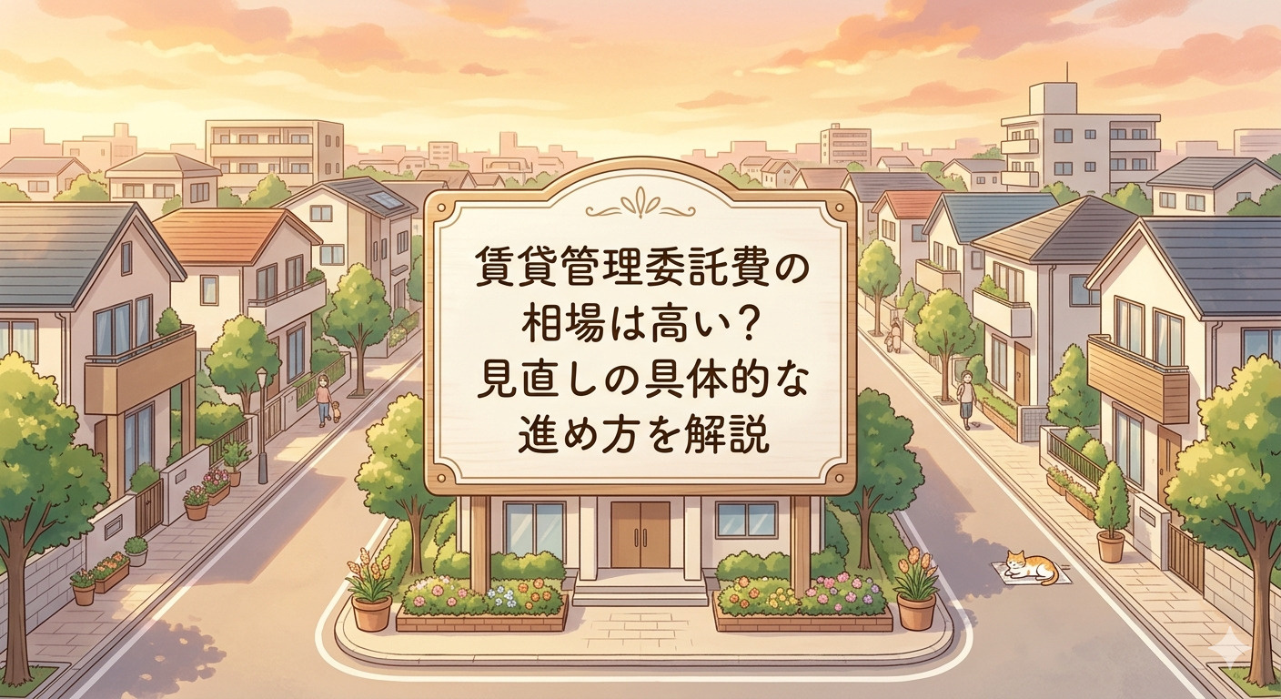 賃貸管理委託費の相場は高い？見直しの具体的な進め方を解説の画像